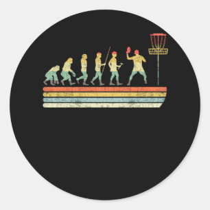 schijf Golf Funny Sports Evolution Gift Ronde Sticker