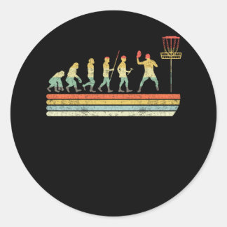 schijf Golf Funny Sports Evolution Gift Ronde Sticker