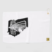Schijf golf Georgia - handdoek voor je discgolf ta (Horizontaal)