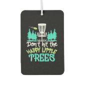 Schijf Golf hakt de gelukkige kleine bomen Luchtverfrisser (Voorkant)