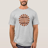 SCHIJF GOLF HARDCORE MUSHROOM-TRACTEN T-SHIRT (Voorkant)