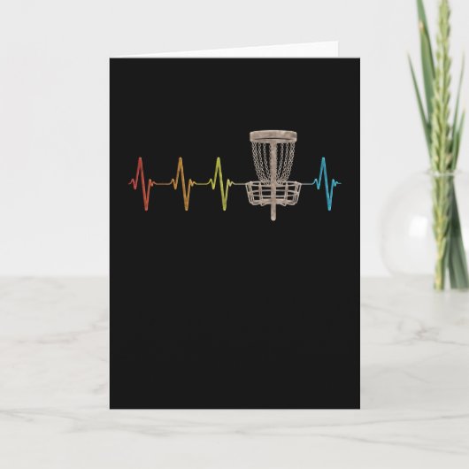  schijf Golf hartslag EKG Love Disc Golf Kaart (Voorkant)