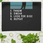 Schijf Golf - hoe u het schijfgolf afspeelt Theedoek (Gevouwen)