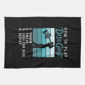 Schijf Golf - hoe u het schijfgolf afspeelt Theedoek (Horizontaal)