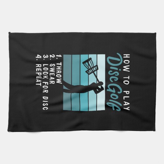 Schijf Golf - hoe u het schijfgolf afspeelt Theedoek (Horizontaal)