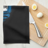 Schijf Golf in Bossen lange hoes Theedoek (Quarter Fold)