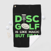 Schijf Golf is als magisch maar echt Golfhanddoek (Insitu)