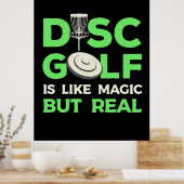 Schijf Golf is als magisch maar echt Poster (Keuken)