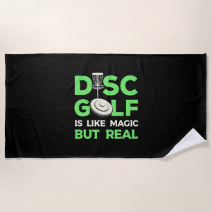 Schijf Golf is als magisch maar echt Strandlaken
