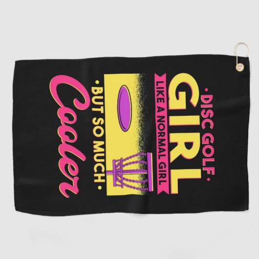 Schijf Golf is cool Golfhanddoek (Horizontaal)
