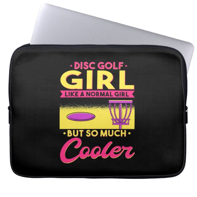 Schijf Golf is cool Laptop Sleeve (Voorkant)