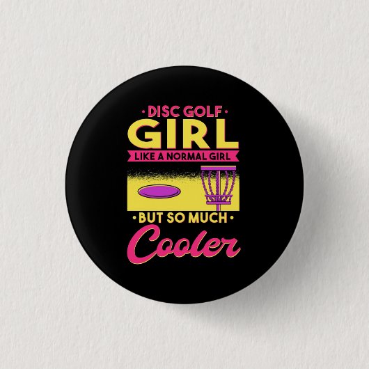 Schijf Golf is cool Ronde Button 3,2 Cm (Voorkant)