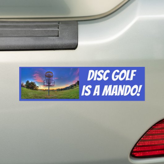 Schijf Golf is een Mando! Sticker (Op auto)