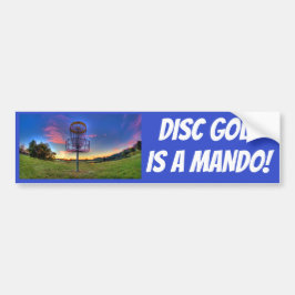 Schijf Golf is een Mando! Sticker