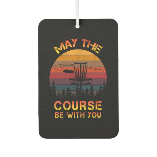 Schijf Golf kan de cursus bij u Frolf zijn Luchtverfrisser (Voorkant)