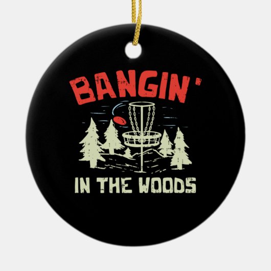 Schijf Golf Keramisch Ornament (Voorkant)