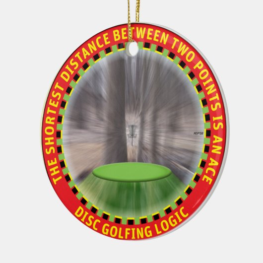 Schijf Golf Logic #1 Keramisch Ornament (Links)