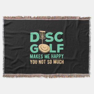 Schijf Golf maakt me gelukkig Deken