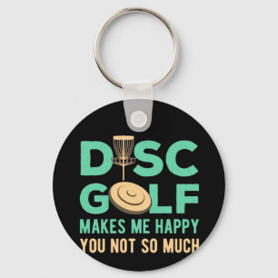 Schijf Golf maakt me gelukkig Sleutelhanger