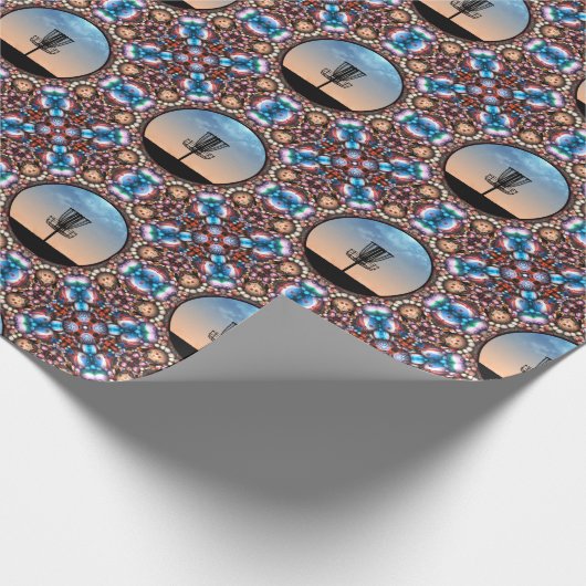 Schijf Golf mandje Cadeaupapier (Hoek)