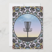 Schijf-Golf-mandje Feestdagenkaart (Voorkant)