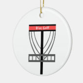 Schijf-Golf-mandje Keramisch Ornament (Links)