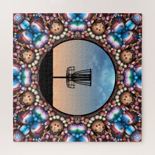 Schijf-Golf-mandje Legpuzzel (Horizontaal)