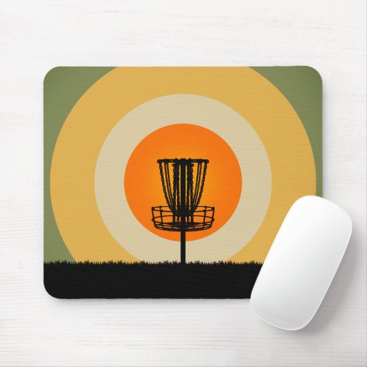 Schijf-Golf-mandje Muismat (Met muis)