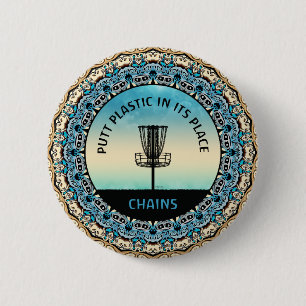 Schijf Golf mandje Ronde Button 5,7 Cm