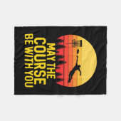 Schijf Golf met jou Fleece Deken (Voorkant (Horizontaal))