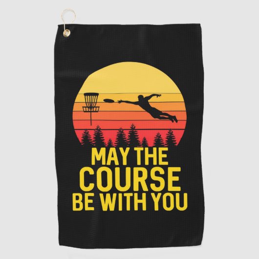 Schijf Golf met jou Golfhanddoek (Voorkant)