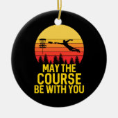 Schijf Golf met jou Keramisch Ornament (Voorkant)