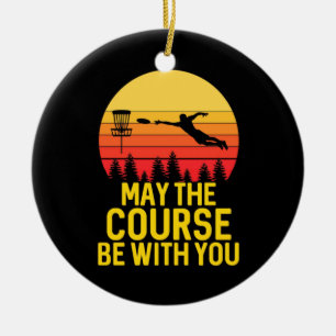 Schijf Golf met jou Keramisch Ornament
