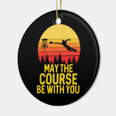 Schijf Golf met jou Keramisch Ornament (Links)