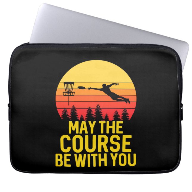 Schijf Golf met jou Laptop Sleeve (Voorkant)