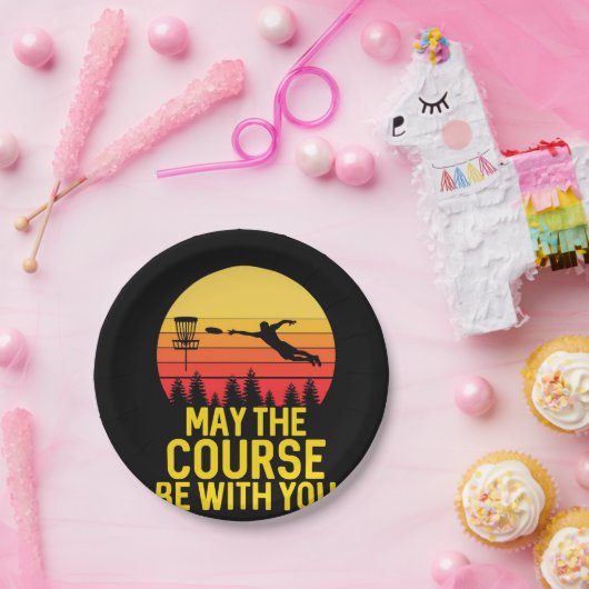 Schijf Golf met jou Papieren Bordje (Feest)