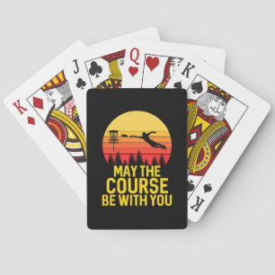 Schijf Golf met jou Pokerkaarten