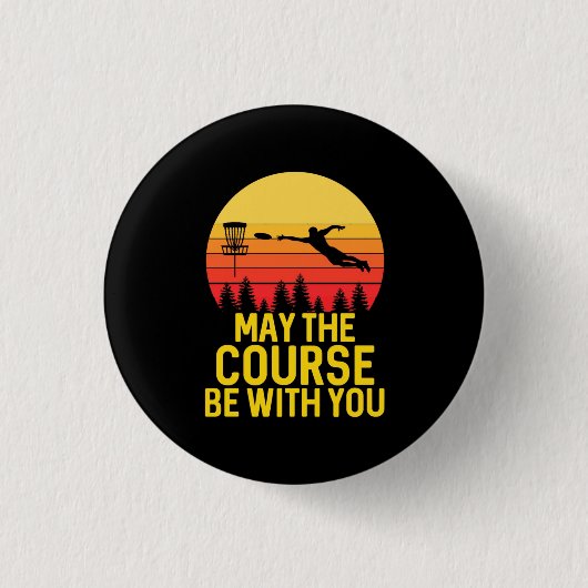 Schijf Golf met jou Ronde Button 3,2 Cm (Voorkant)