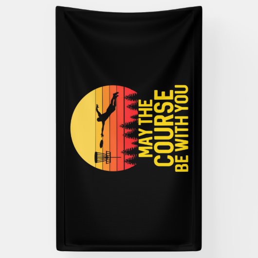 Schijf Golf met jou Spandoek (Verticaal)