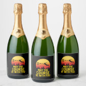 Schijf Golf met jou Sparkling Wijnetiket (Flessen)