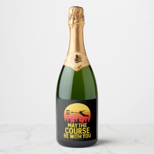 Schijf Golf met jou Sparkling Wijnetiket (Voorkant)
