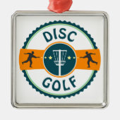 Schijf Golf Metalen Ornament (Voorkant)