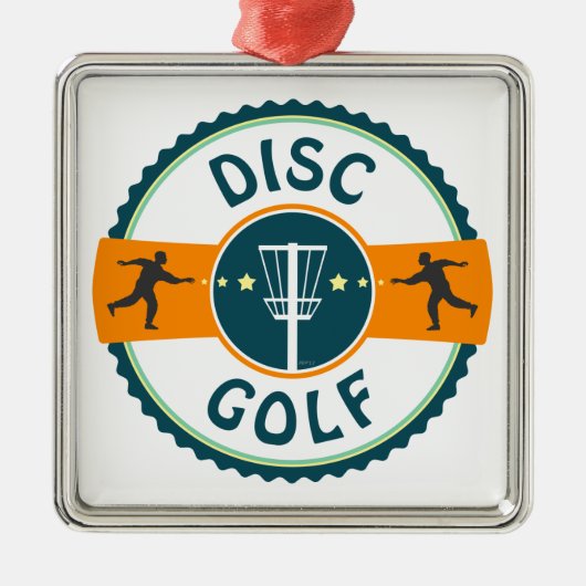 Schijf Golf Metalen Ornament (Voorkant)