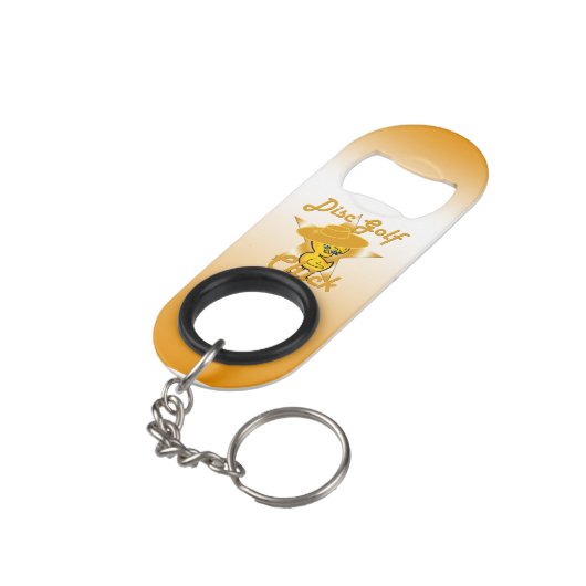 Schijf Golf Mini Flessenopener (Achterkant Gekanteld)