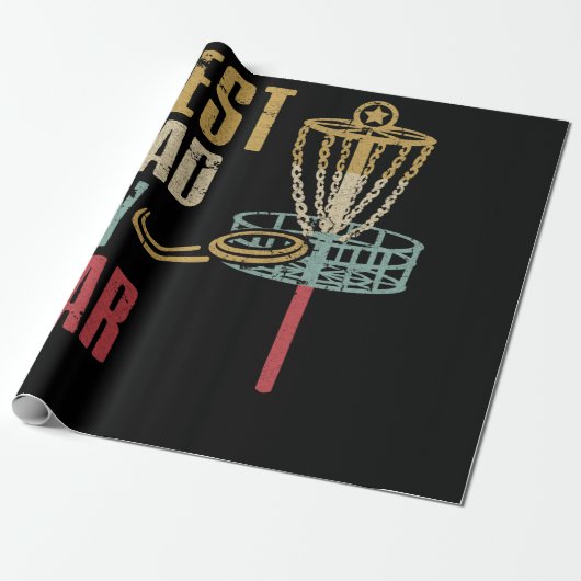 Schijf Golf Pa beste vader op papier (Uitgerold)