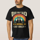 Schijf-Golf-pap als een normale pap, gewoon koeler T-shirt (Voorkant)