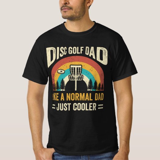 Schijf-Golf-pap als een normale pap, gewoon koeler T-shirt (Voorkant)
