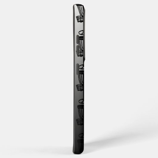 Schijf Golf Pens Black en White Samsung Galaxy Hoesje (Rechterkant)