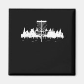 Schijf Golf Player Forest Sport Frisbee Disk Golfi Magneet (Voorkant)