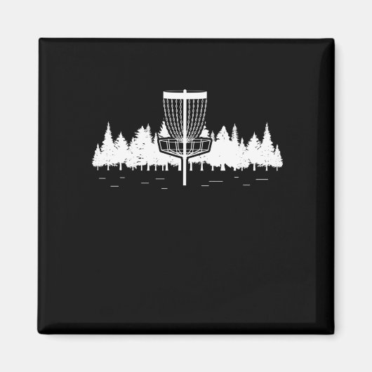 Schijf Golf Player Forest Sport Frisbee Disk Golfi Magneet (Voorkant)